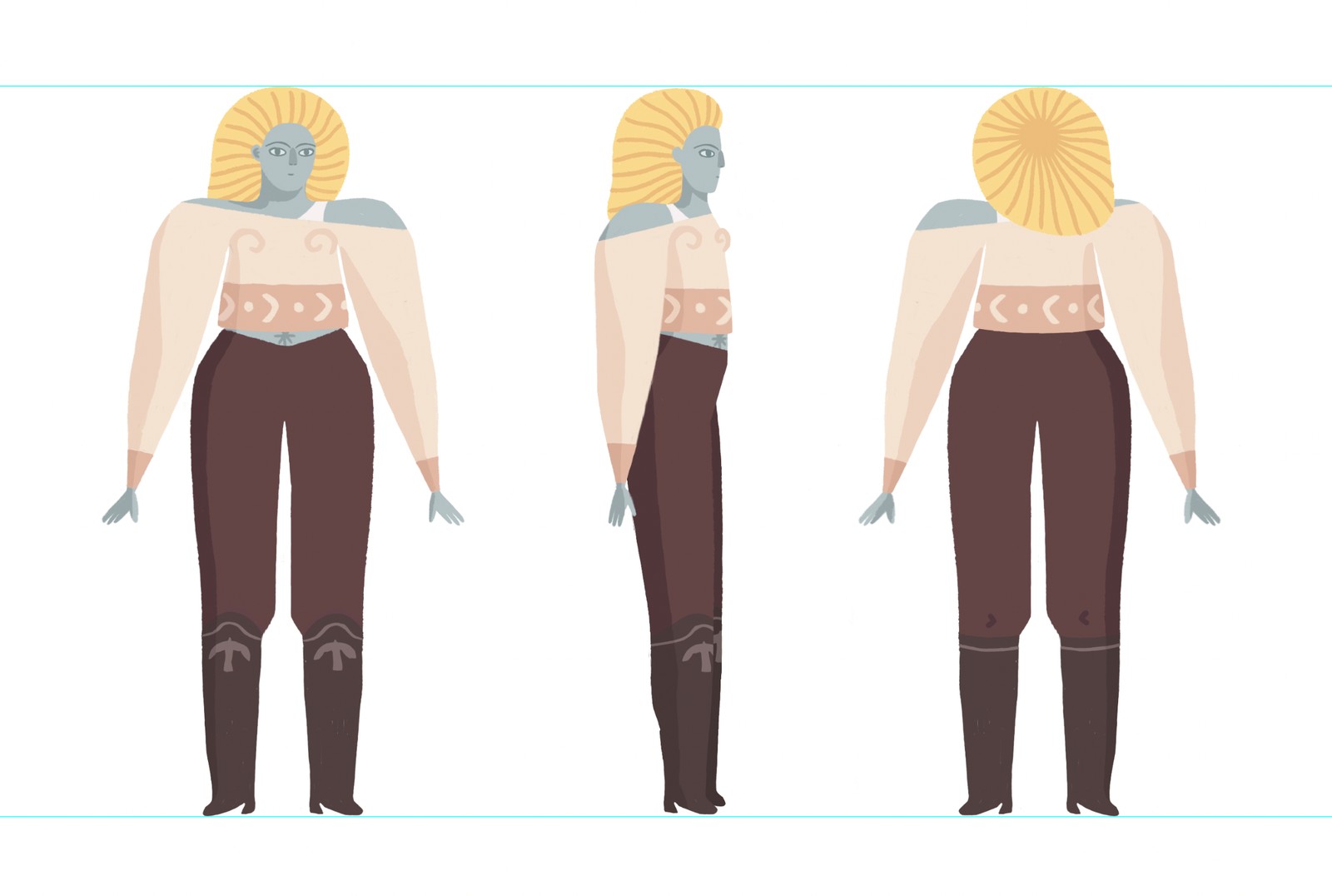 Themis character design turnaround